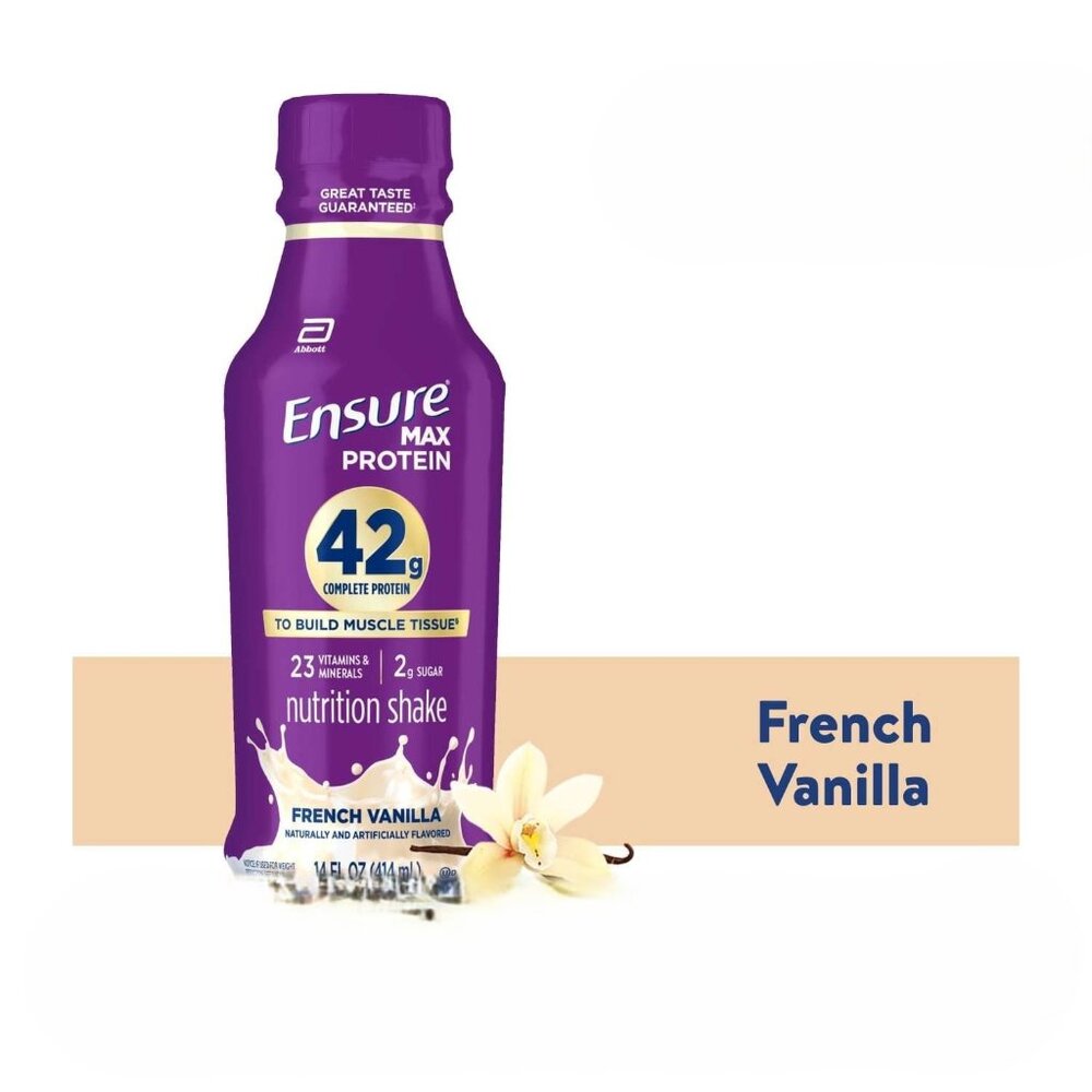 Ensure Max High Protein Shake 14 fl oz Bottle French Vanilla